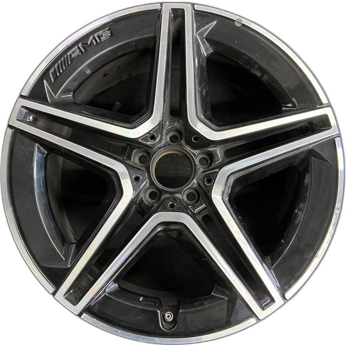 20" MERCEDES GLE-CLASS 20-22 167 Type GLE450 20x9 black pockets rear ET 44 - Front View