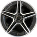 20" MERCEDES GLE-CLASS 20-22 167 Type GLE450 20x9 black pockets rear ET 44 - Front View