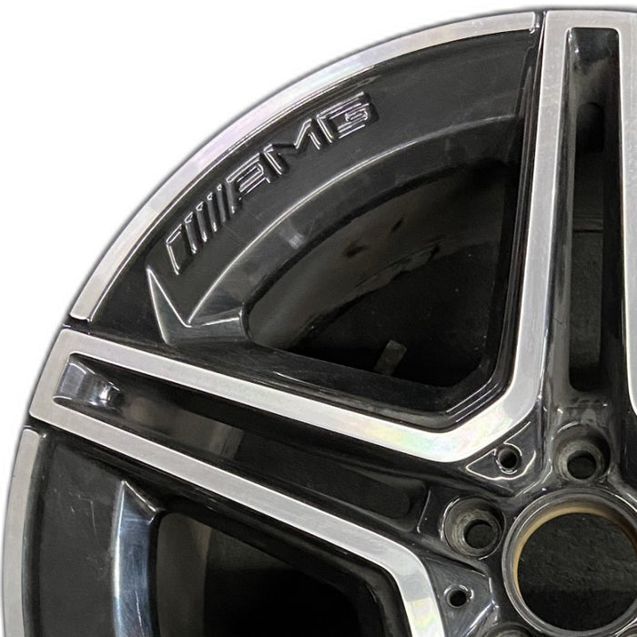 20" MERCEDES GLE-CLASS 20-22 167 Type GLE450 20x9 black pockets rear ET 44 - Angle View
