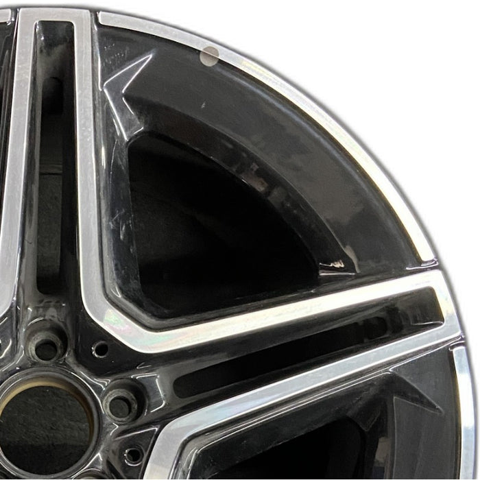 20" MERCEDES GLE-CLASS 20-22 167 Type GLE450 20x9 black pockets rear ET 44 - Side Profile