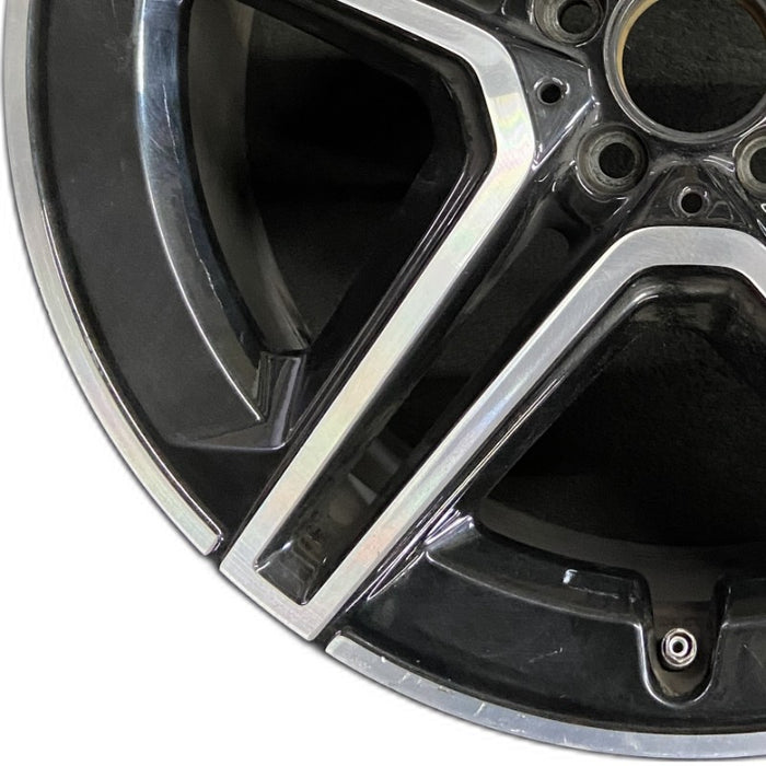 20" MERCEDES GLE-CLASS 20-22 167 Type GLE450 20x9 black pockets rear ET 44 - Back View