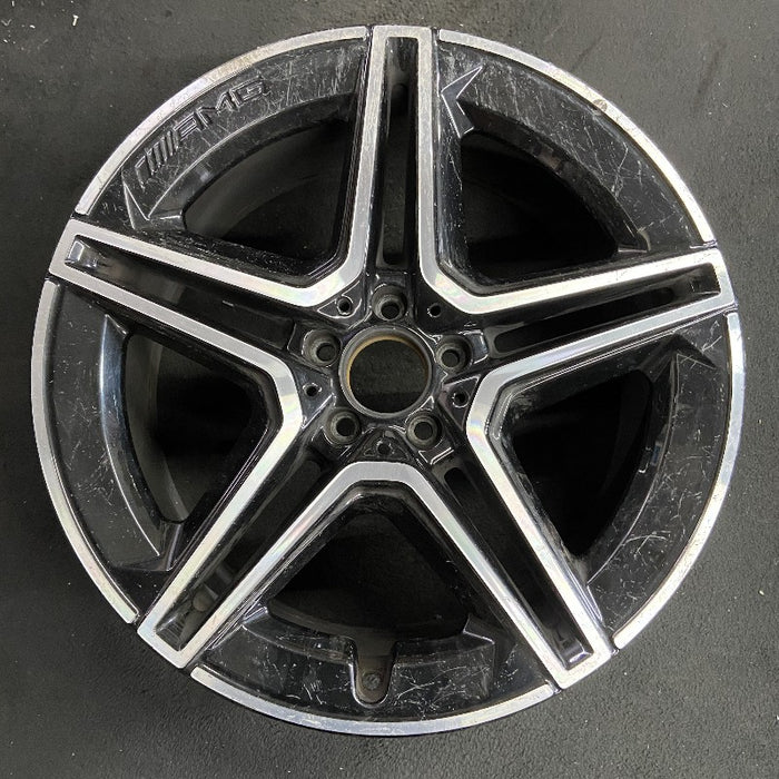 20" MERCEDES GLE-CLASS 20-22 167 Type GLE450 20x9 black pockets rear ET 44 - Front View