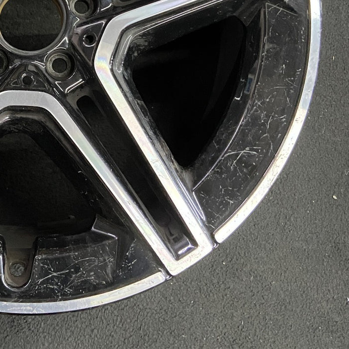 20" MERCEDES GLE-CLASS 20-22 167 Type GLE450 20x9 black pockets rear ET 44 - Back View