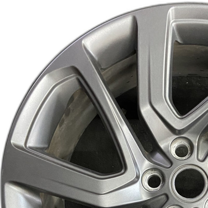 21" DISCOVERY 17-19 21x9.5 alloy 5 spoke slanted V Original OEM Wheel Rim - Angle View
