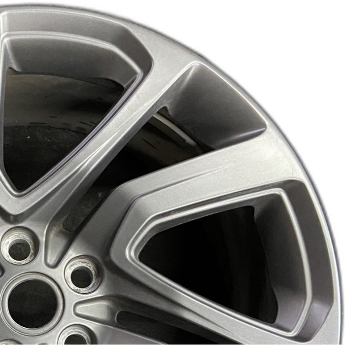 21" DISCOVERY 17-19 21x9.5 alloy 5 spoke slanted V Original OEM Wheel Rim - Side Profile