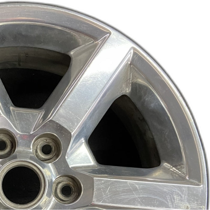 19" ACADIA 07-10 19x7.5 6 spoke single polished opt QT6 Original OEM Wheel Rim - Side Profile