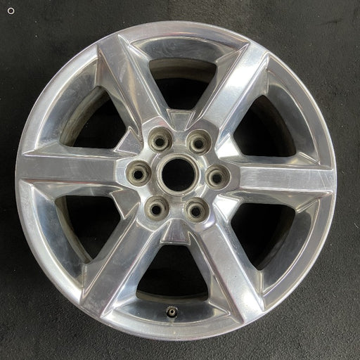 19" ACADIA 07-10 19x7.5 6 spoke single polished opt QT6 Original OEM Wheel Rim - Front View