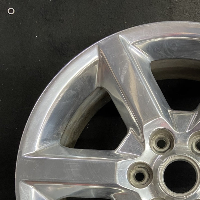 19" ACADIA 07-10 19x7.5 6 spoke single polished opt QT6 Original OEM Wheel Rim - Side Profile