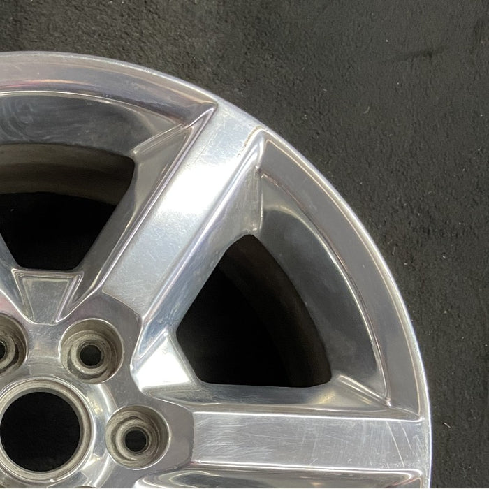 19" ACADIA 07-10 19x7.5 6 spoke single polished opt QT6 Original OEM Wheel Rim - Close-Up Detail