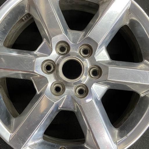 19" ACADIA 07-10 19x7.5 6 spoke single polished opt QT6 Original OEM Wheel Rim - Angle View