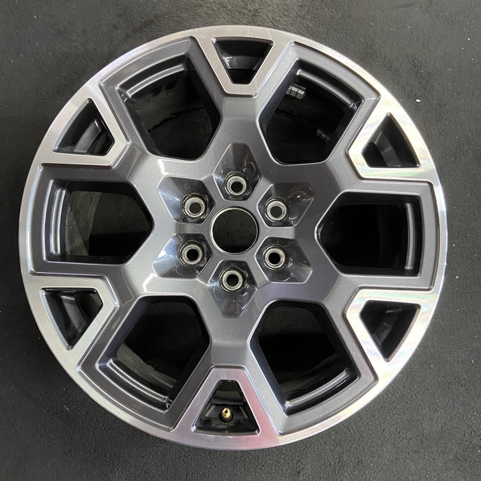 20" FORD F150 PICKUP 25 20x8.5, , single spoke, , silver Original OEM Wheel Rim - Angle View