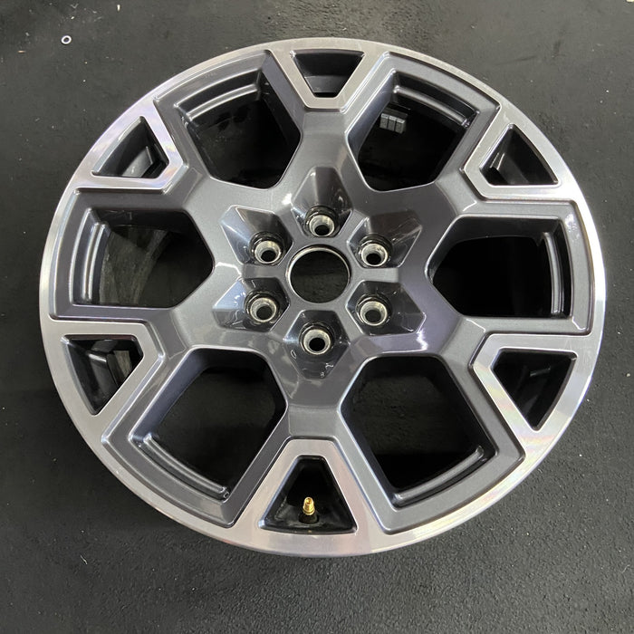 20" FORD F150 PICKUP 25 20x8.5, , single spoke, , silver Original OEM Wheel Rim - Side Profile