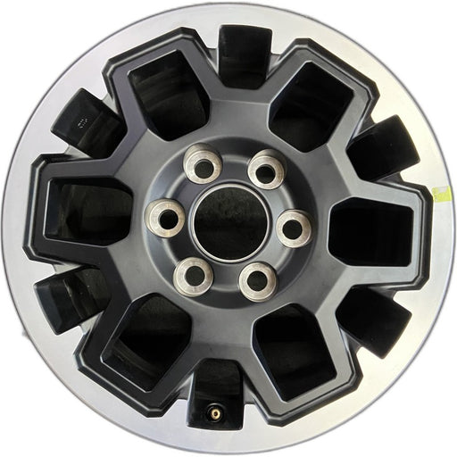 17" TACOMA 24 17x7.5 black TRD Off-package Original OEM Wheel Rim - Front View