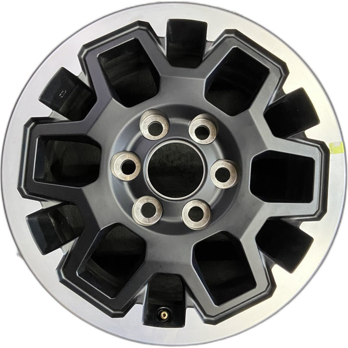 17" TACOMA 24 17x7.5 black TRD Off-package Original OEM Wheel Rim - Front View