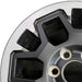 17" TACOMA 24 17x7.5 black TRD Off-package Original OEM Wheel Rim - Angle View
