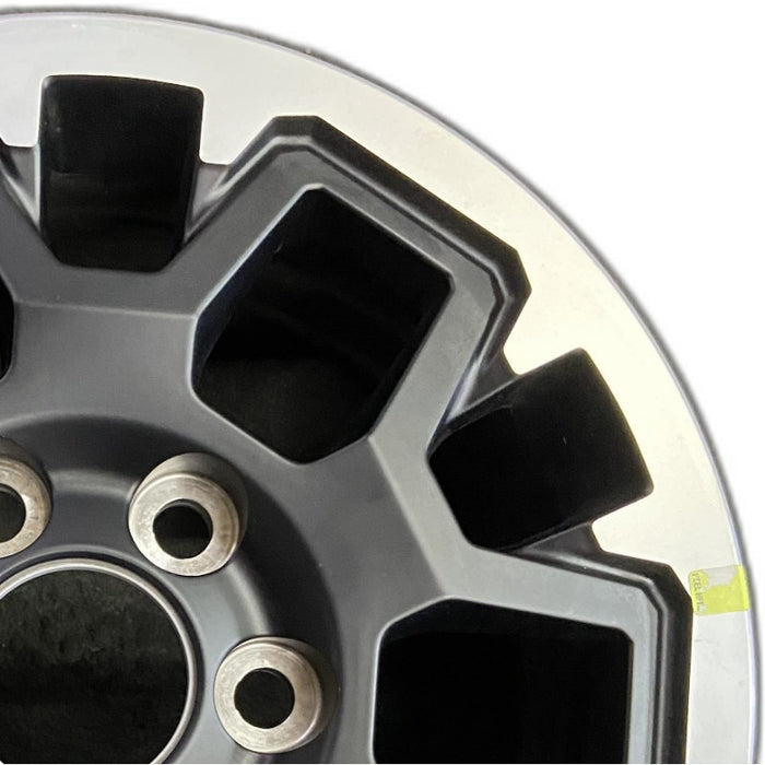 17" TACOMA 24 17x7.5 black TRD Off-package Original OEM Wheel Rim - Side Profile