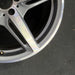 19" MERCEDES GT 16 190 Type; 19x9 5 split spokes gray Original OEM Wheel Rim - Back View