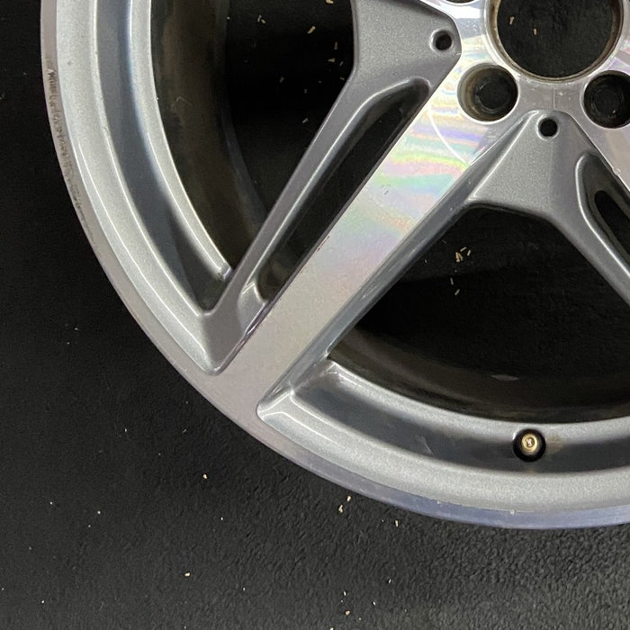 19" MERCEDES GT 16 190 Type; 19x9 5 split spokes gray Original OEM Wheel Rim - Additional View