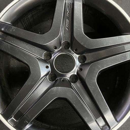 20" MERCEDES G-CLASS 13 463 Type; G63 20x9.5 black Original OEM Wheel Rim - Angle View
