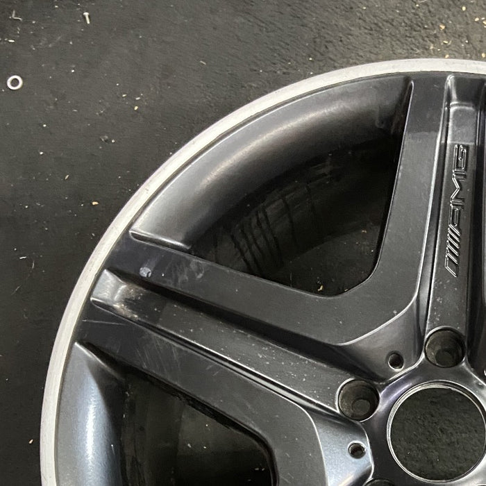 20" MERCEDES G-CLASS 13 463 Type; G63 20x9.5 black Original OEM Wheel Rim - Side Profile