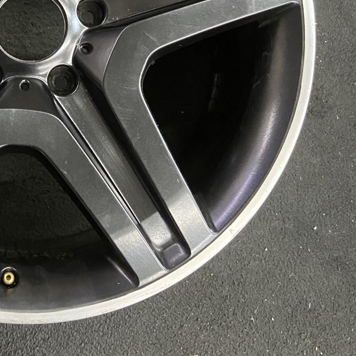 20" MERCEDES G-CLASS 13 463 Type; G63 20x9.5 black Original OEM Wheel Rim - Back View