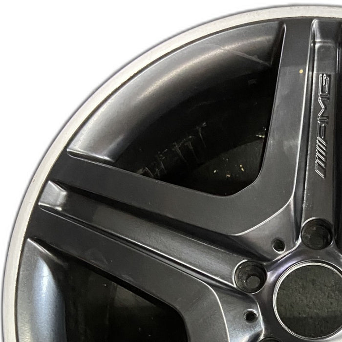 20" MERCEDES G-CLASS 13 463 Type; G63 20x9.5 black Original OEM Wheel Rim - Angle View