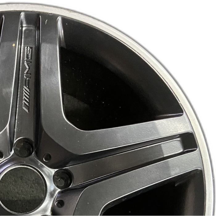20" MERCEDES G-CLASS 13 463 Type; G63 20x9.5 black Original OEM Wheel Rim - Side Profile