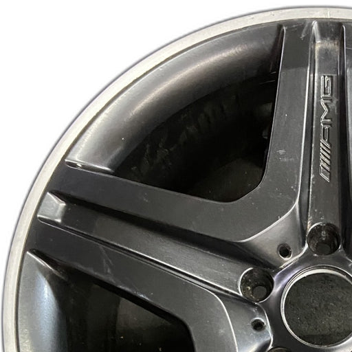 20" MERCEDES G-CLASS 13 463 Type; G63 20x9.5 black Original OEM Wheel Rim - Angle View