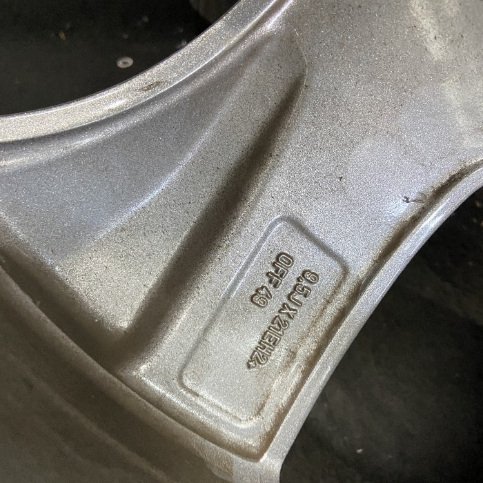 21" RANGE ROVER 18-21 21x9.5 alloy 6 spoke machined face gray accents L. Original OEM Wheel Rim