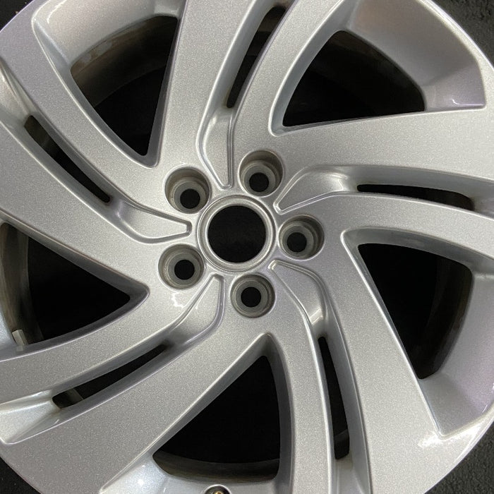 18" DISCOVERY SPORT 20-23 18x8 5 spoke alloy split spoke angled silver Original OEM Wheel Rim