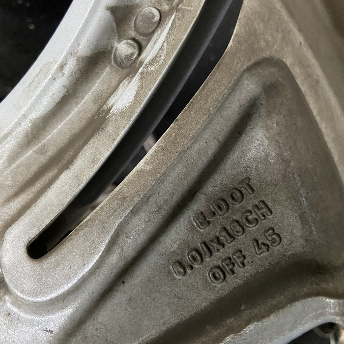 18" DISCOVERY SPORT 20-23 18x8 5 spoke alloy split spoke angled silver Original OEM Wheel Rim