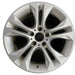 18" BMW X3 15-17 18x8 alloy 5 spoke V spoke design silver dimple inside spoke - Front View