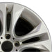 18" BMW X3 15-17 18x8 alloy 5 spoke V spoke design silver dimple inside spoke - Side Profile