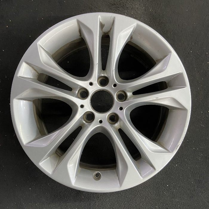 18" BMW X3 15-17 18x8 alloy 5 spoke V spoke design silver dimple inside spoke - Additional View