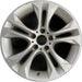 18" BMW X3 15-17 18x8 alloy 5 spoke V spoke design silver dimple inside spoke - Front View