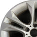 18" BMW X3 15-17 18x8 alloy 5 spoke V spoke design silver dimple inside spoke - Angle View