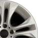 18" BMW X3 15-17 18x8 alloy 5 spoke V spoke design silver dimple inside spoke - Side Profile