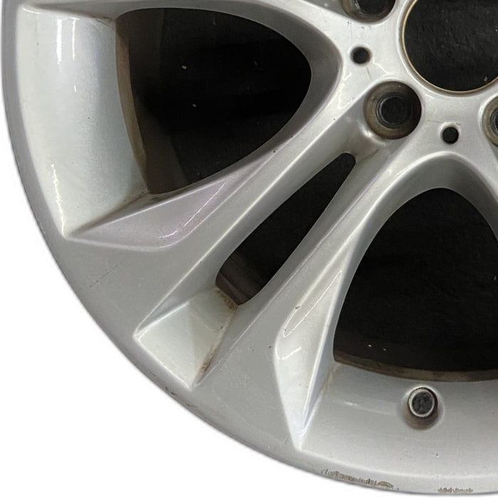 18" BMW X3 15-17 18x8 alloy 5 spoke V spoke design silver dimple inside spoke - Back View