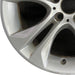 18" BMW X3 15-17 18x8 alloy 5 spoke V spoke design silver dimple inside spoke - Back View