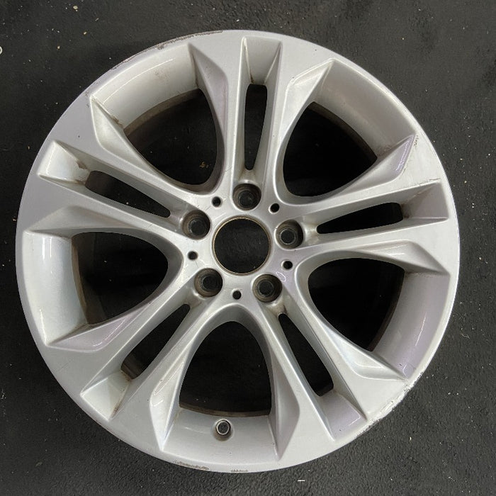 18" BMW X3 15-17 18x8 alloy 5 spoke V spoke design silver dimple inside spoke - Additional View