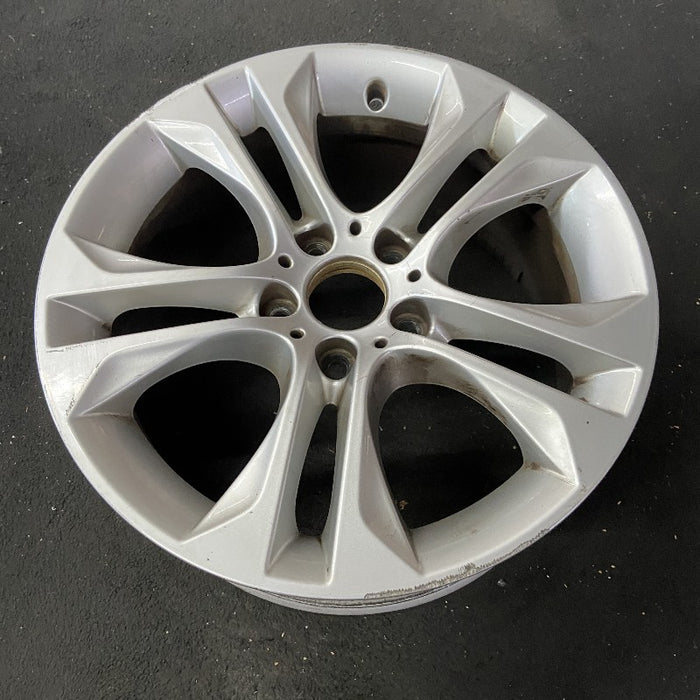 18" BMW X3 15-17 18x8 alloy 5 spoke V spoke design silver dimple inside spoke - View 8