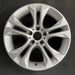 18" BMW X3 15-17 18x8 alloy 5 spoke V spoke design silver dimple inside spoke - Front View