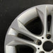 18" BMW X3 15-17 18x8 alloy 5 spoke V spoke design silver dimple inside spoke - Side Profile