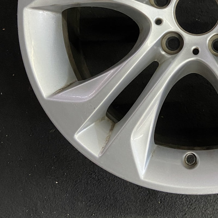 18" BMW X3 15-17 18x8 alloy 5 spoke V spoke design silver dimple inside spoke - Additional View
