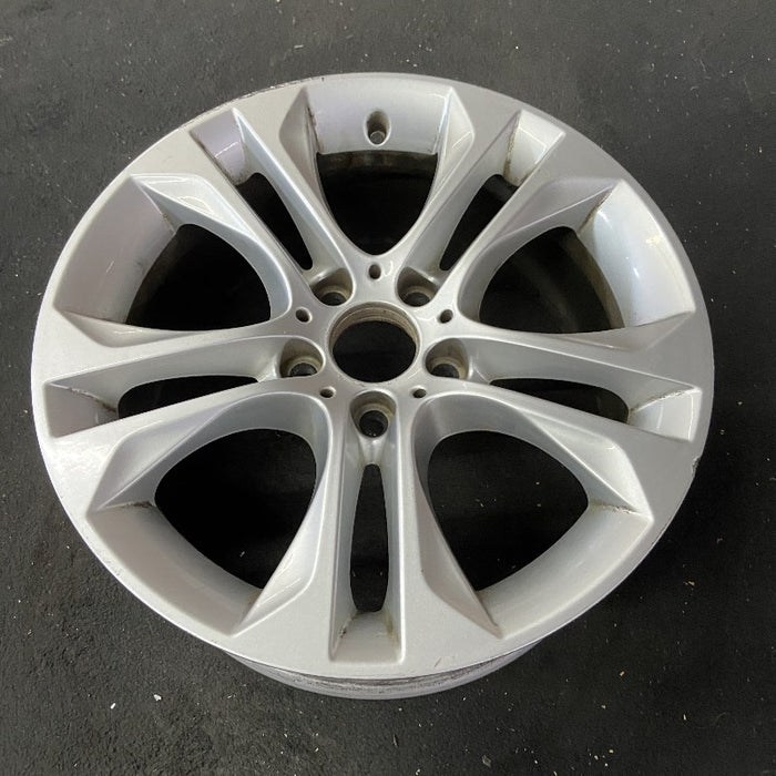 18" BMW X3 15-17 18x8 alloy 5 spoke V spoke design silver dimple inside spoke - View 8