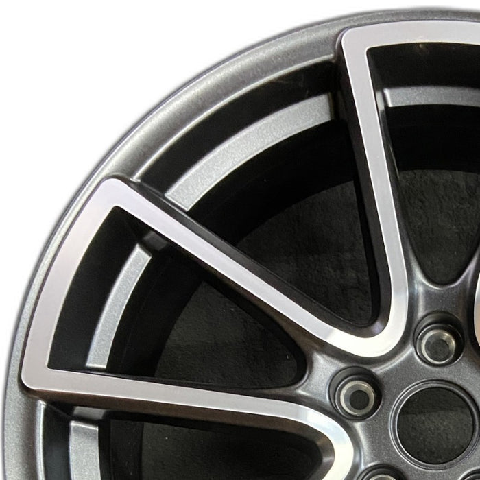 20" PALISADE 20-22 20x7.5 alloy 10 straight spokes Original OEM Wheel Rim - Angle View