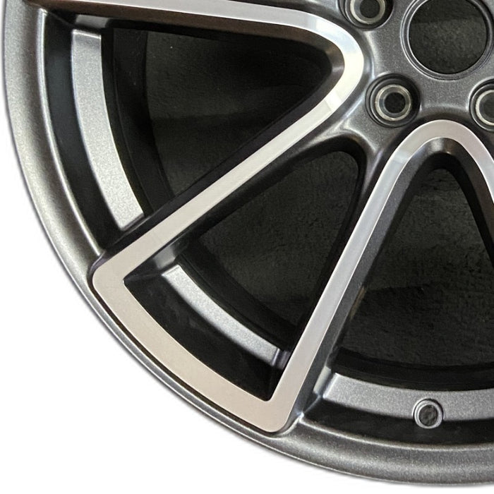 20" PALISADE 20-22 20x7.5 alloy 10 straight spokes Original OEM Wheel Rim - Back View