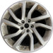 18" DISCOVERY SPORT 16-19 18x8 alloy 5 spoke angled V spoke silver Original OEM - Front View