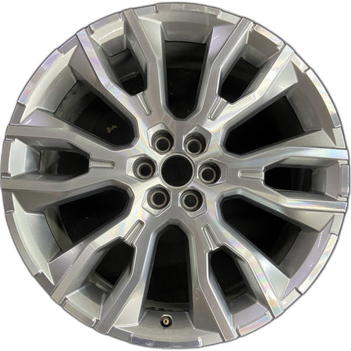 22" ACADIA 24 22x8.5 pearl nickel opt RUJ Original OEM Wheel Rim - Front View