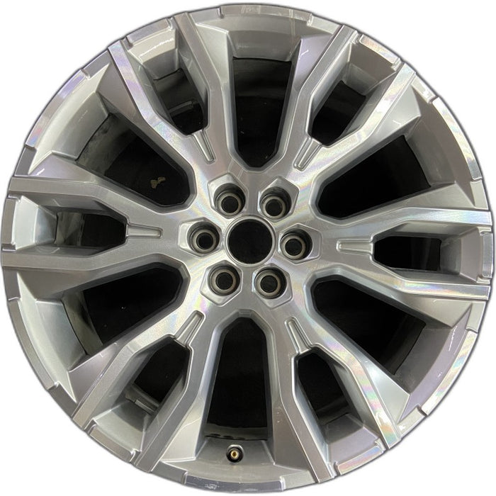 22" ACADIA 24 22x8.5 pearl nickel opt RUJ Original OEM Wheel Rim - Front View